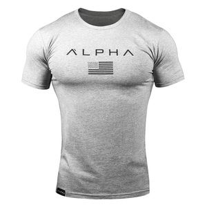 ALPHA - Lifting Flag Shirt- M - Gray
